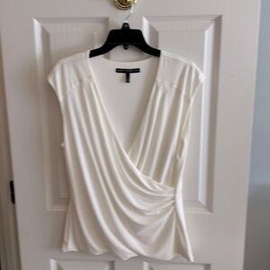 WHBM cream blouse